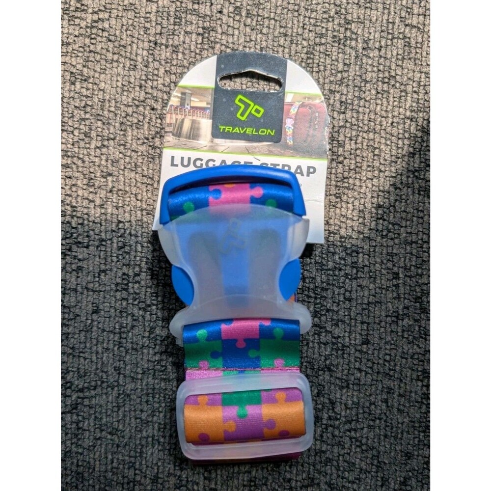 Travelon Luggage Strap 70 X 2 PUZZLE PIECES Adjustable Universal Fit